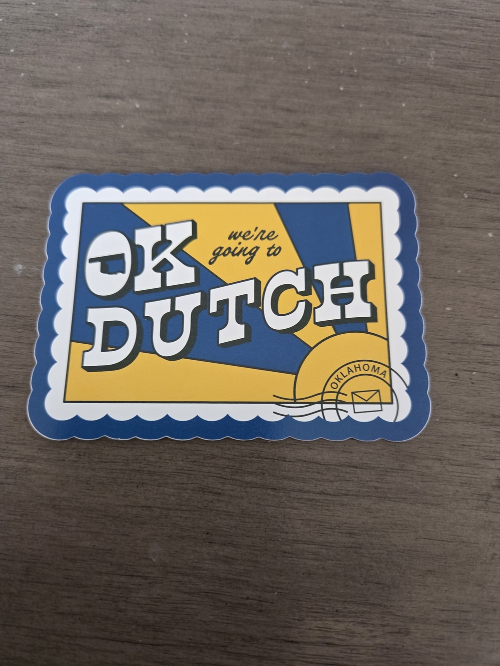 Dutch Bros Oklahoma state sticker